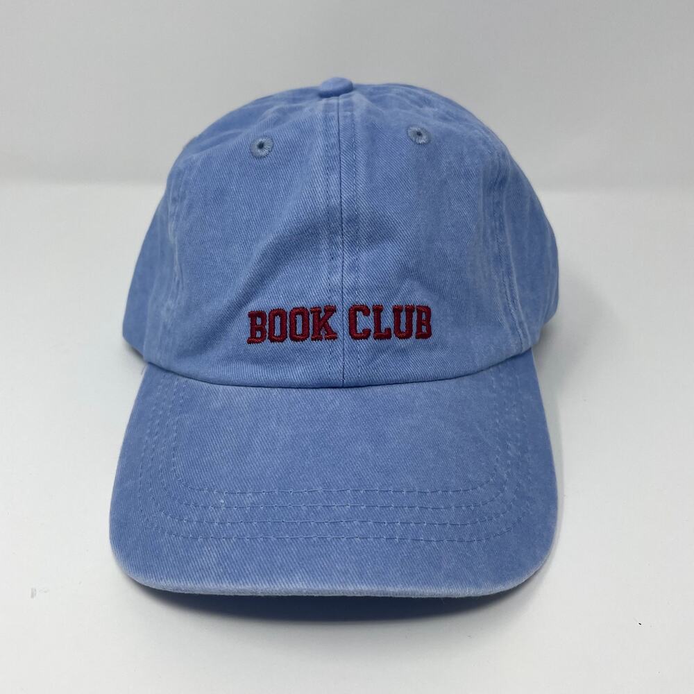 Primark Book Club Hat Baseball Cap Blue New with Tags 100% Cotton